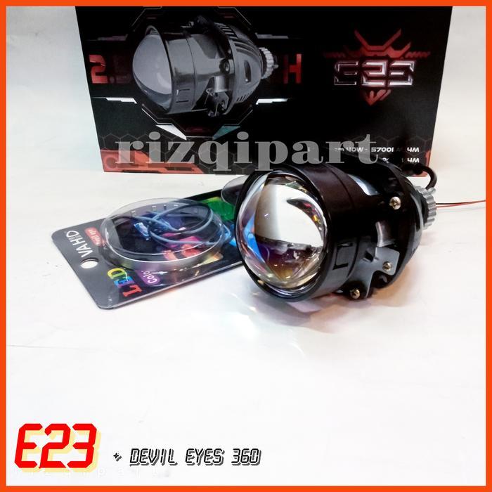 Paling Baik Vahid Biled E23 Paket Komplit Led Projector 2.5 Inch Purple Lens Terlaris