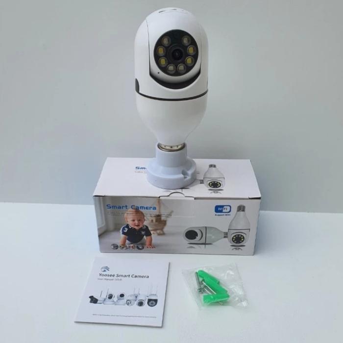 Kamera Cctv 360 Ptz Night Vision Wifi Ip Kamera Bohlam 8.0Mp Yoosee