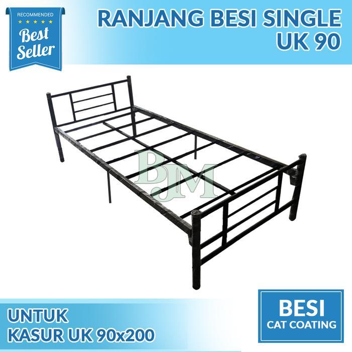 Ranjang Besi Single Modern Uk 90X200