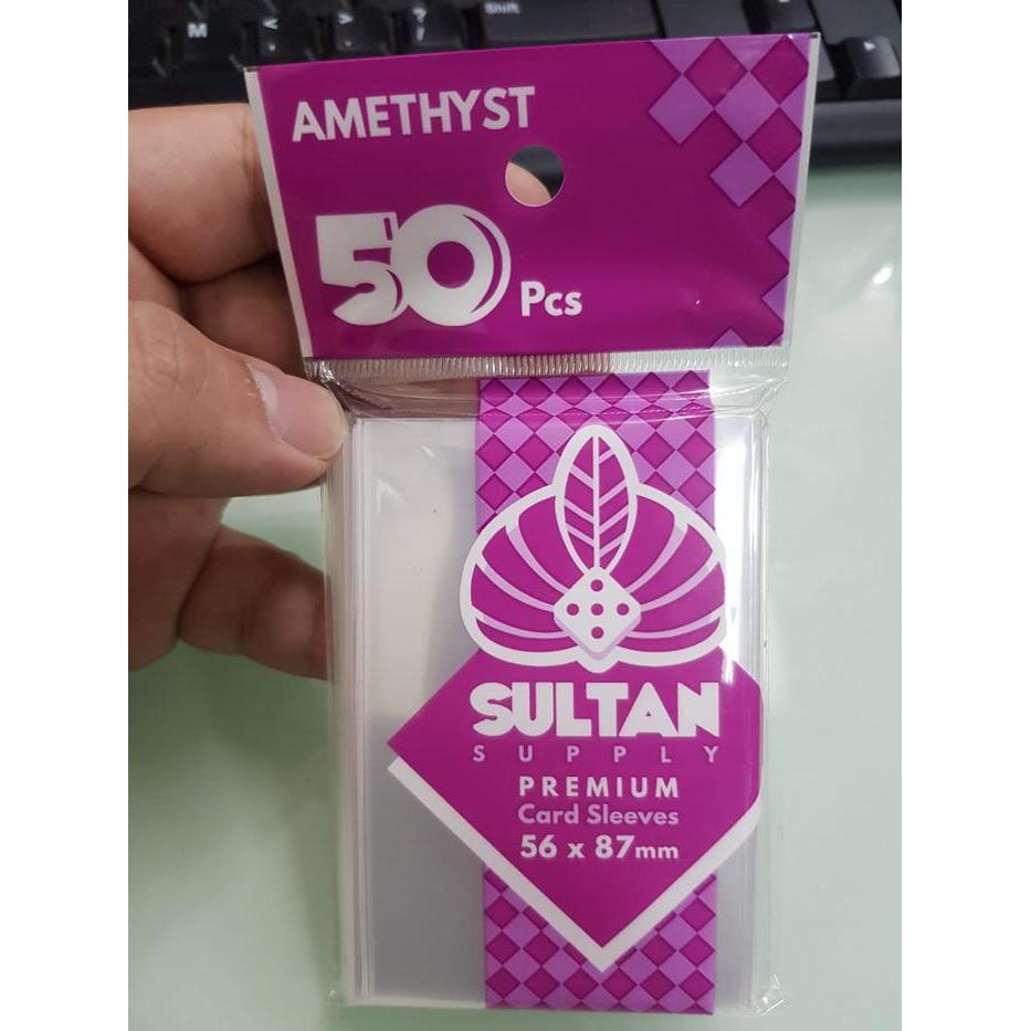 4606- Sleeve Card Sultan Amethyst 50Pcs Size 58 X 89 Mm