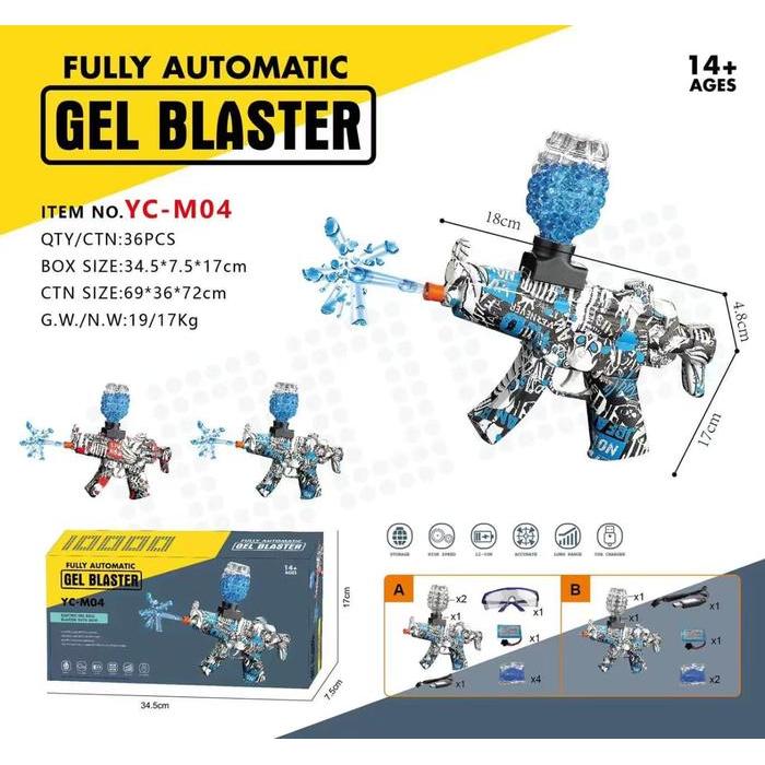 2zxv- Watergel Blaster Electric Shooting Water Gel Gun Toys Wgg
