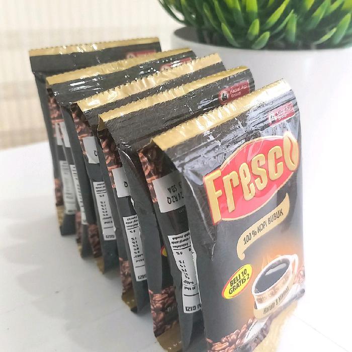 PROMO Fresco Kopi Hitam Fresco 1 Renceng 12 PCS Coffee Instan Robusta Tanpa Gula Rasa Asli Tanpa