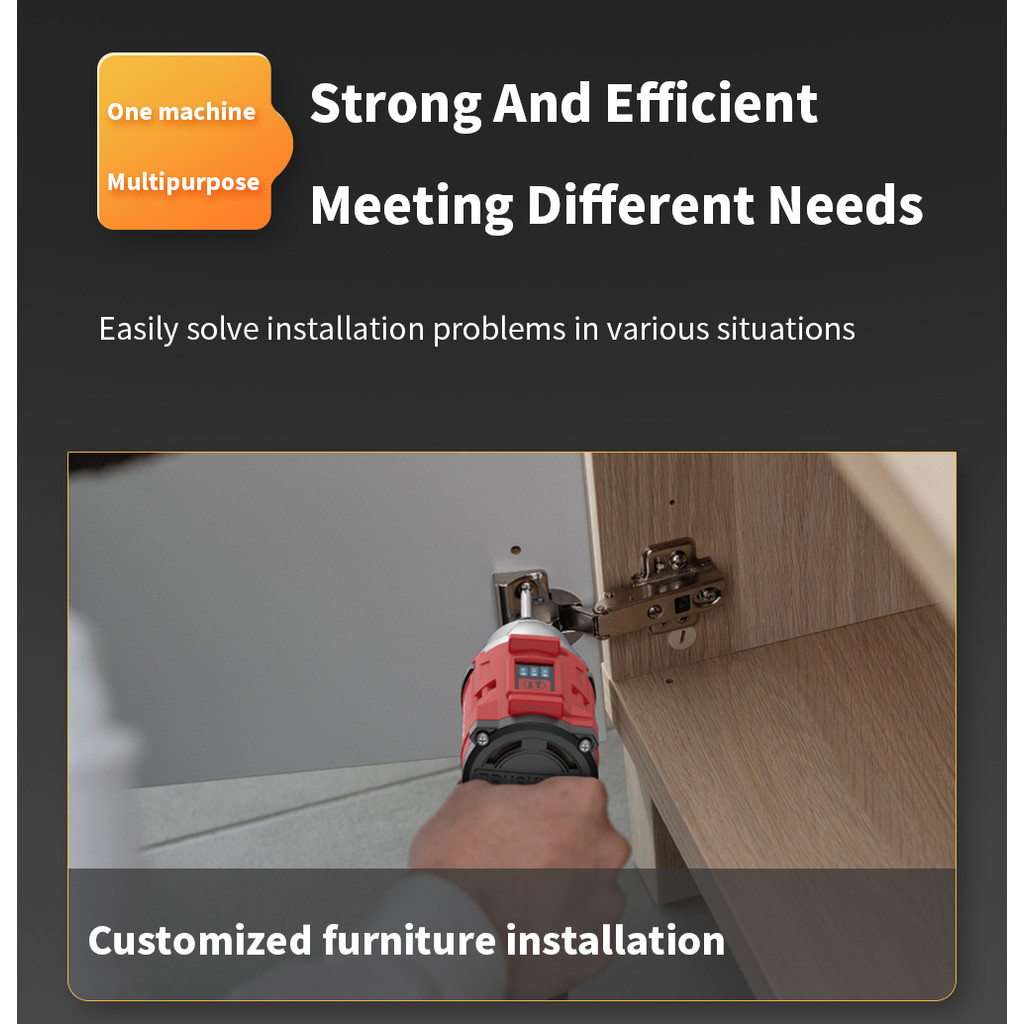 Nanwei Brushless Cordless Lithium-Ion Impact Screwdriver 16.8V Home