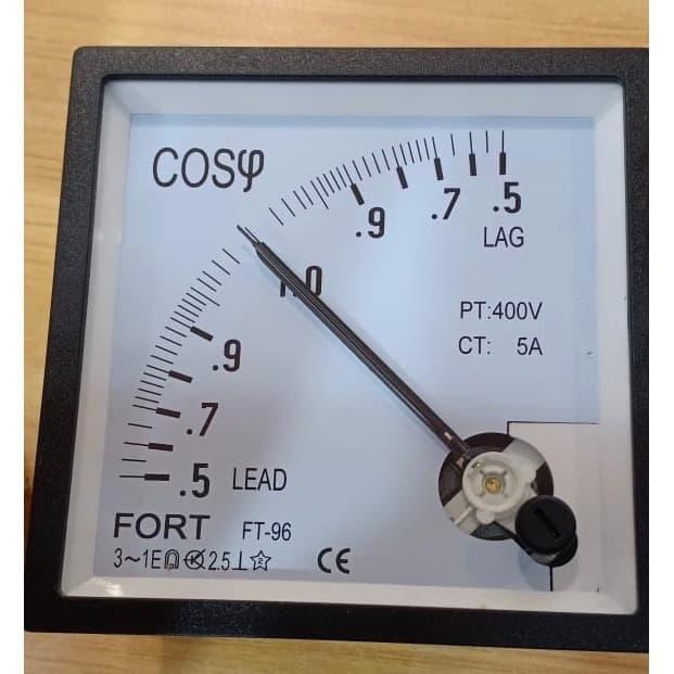 Power Factor Meter Class 15 3Phase 400V / Panel Meter Fort