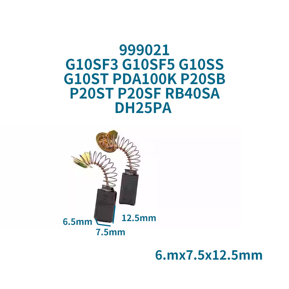 999021 Carbon Brush Replacement Parts For Hitachi G10Sf3 G10Sf5 G10Ss G10St Pda100K P20Sb P20St