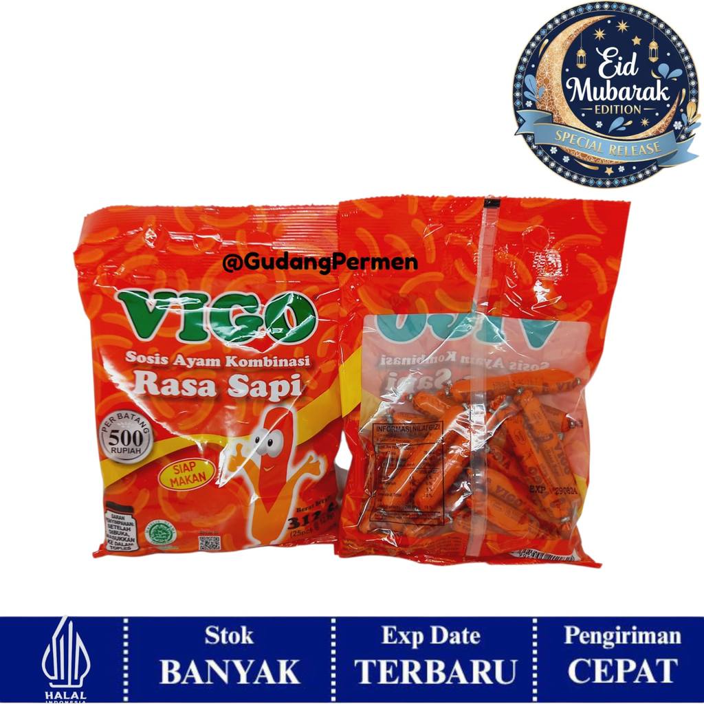 Sosis Vigo Pack isi 25 / Sosis Siap Makan Lebaran