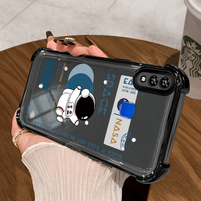 Casing Hp untuk VIVO Y91 Y91i Y93 Y95 Y91C Y1s Y90 Case Astronot NASA Kasing Bumper back Cover Cesin