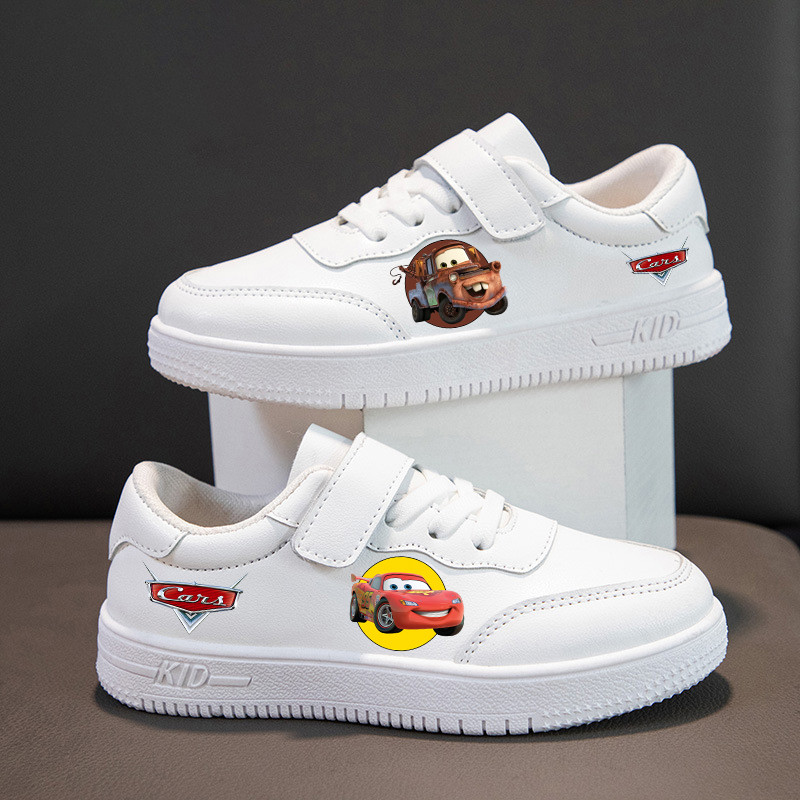 Lightning McQueen Kids Cartoon Cute Sneakers Disney Cars Casual Sport Basketball Shoes Children