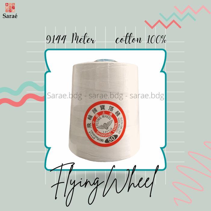 Benang Jahit Sayap (Flying Wheel) 100% Cotton 50/2