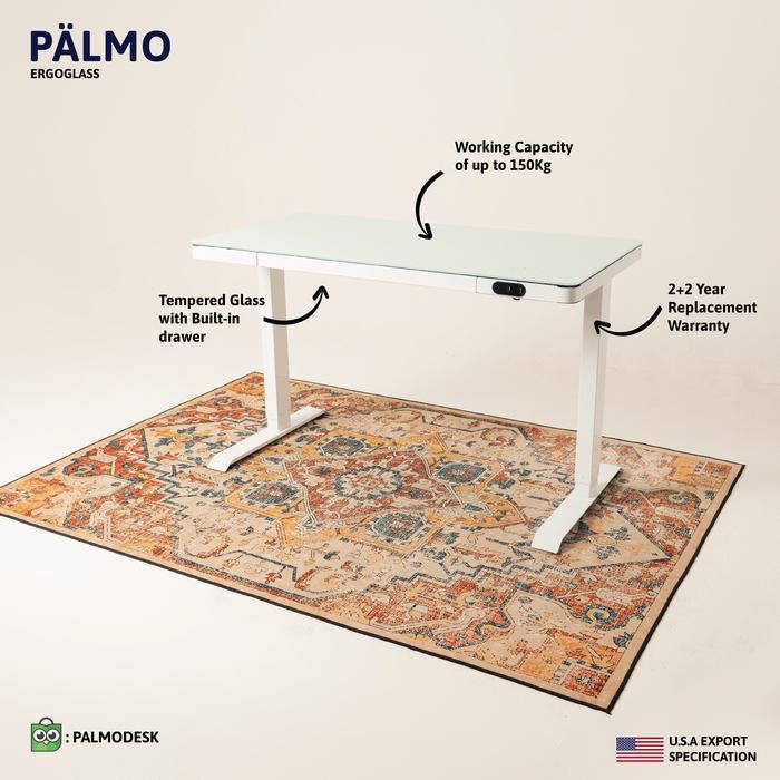 Palmo Ergoglass Dual Motor Adjustable Standing Desk / Adjustable Desk / Electric Desk
