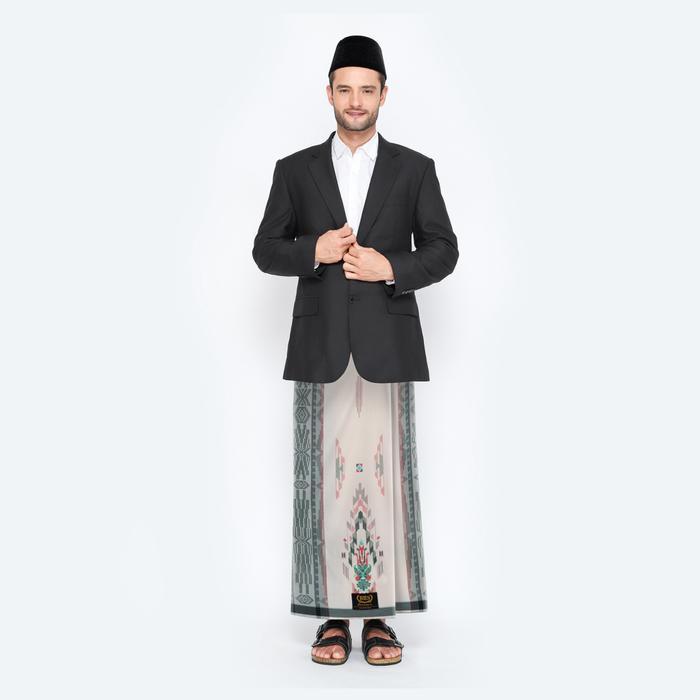 SIAPKIRIM Sarung BHS Masterpiece Gold Motif M81 SGE Putih Merah 02 READY STOCK