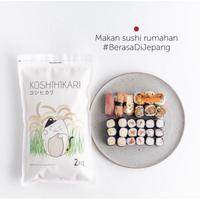 5z7d- Beras Jepang Japonica Koshihikari 2 Kg - Beras Jepang Organik Mpasi