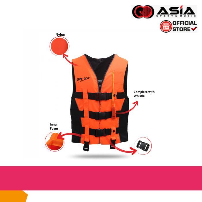 Vest Rompi Renang Sharx Rompi Renang Pelampung Jaket Vest + Peluit Lv-065