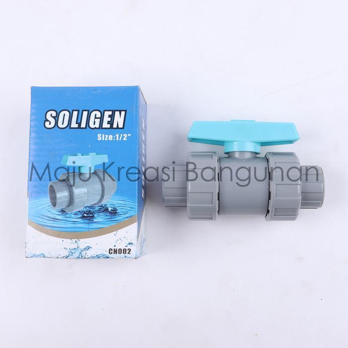 Ball Valve Watermur SOLIGEN 1/2 Inch Water Mur Stop Kran Keran CN 002