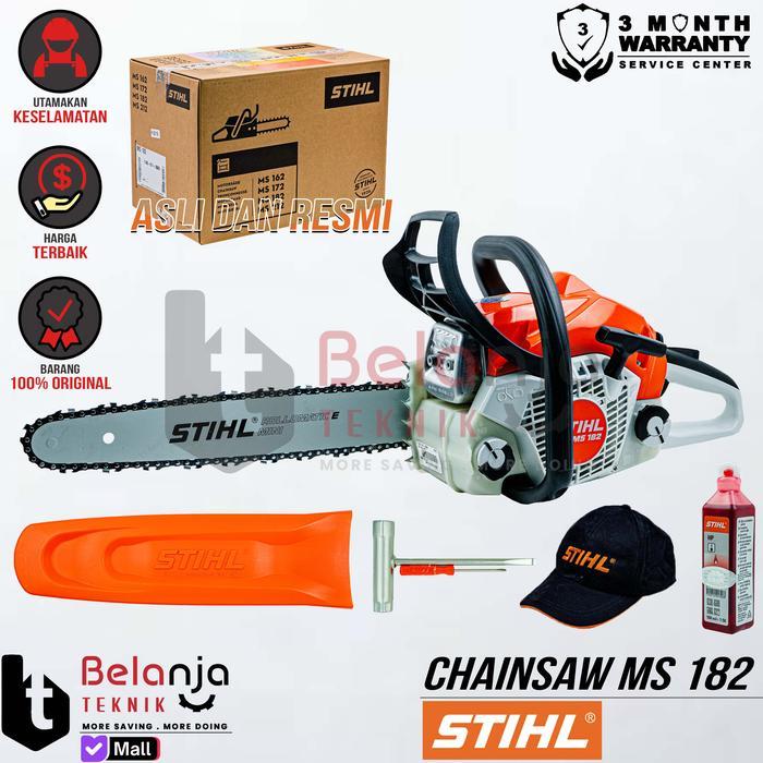STIHL Chainsaw MS 180 16 Inch Mesin Potong Kayu MS180 Gergaji Kayu 16" - STIHL MS 182