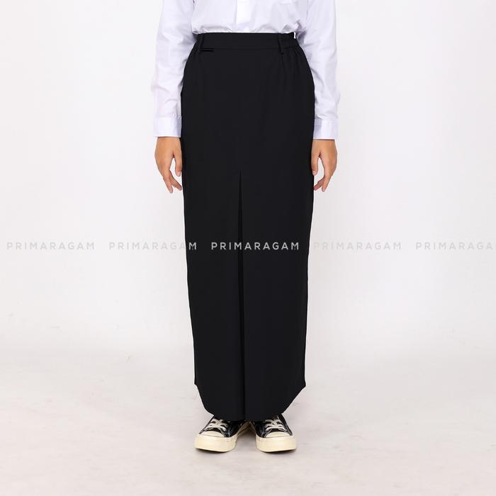 (COD) PRIMARAGAM ROK SEKOLAH SMP SMA HITAM PANJANG REMPEL LIPIT BAWAH PINGGANG PINGGUL BAPING