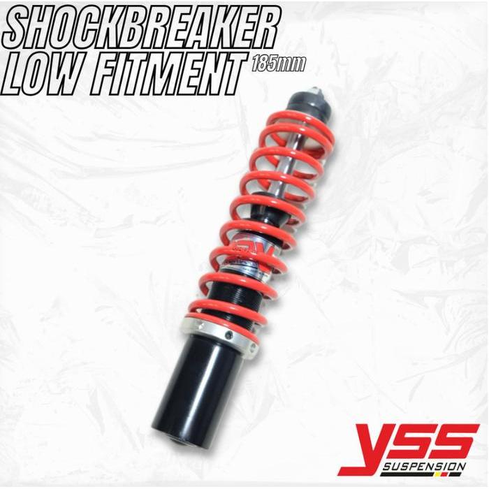 Shock Absorber YSS 185mm Front Red Vespa Sprint Prima LX S