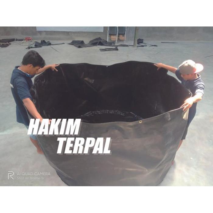 KOLAM BULAT TERPAL SAJA CUSTOM HDPE 500 MICRON