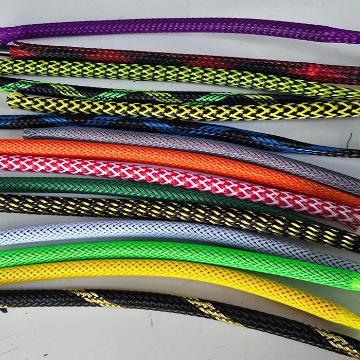 Pelindung Pet Braided Cable Sleeve Sleeving Cable Bungkus Kabel 6mm