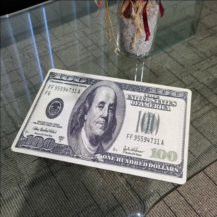 MOUSEPAD UANG 100 DOLLAR/100 RB/75 RB/50 RB/20 RB 27.5x20 CM