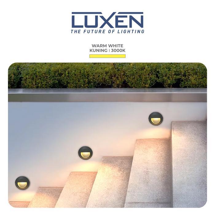 LUXEN LAMPU TANGGA LED BULAT STEP LAMP 3 WATT CAHAYA KUNING