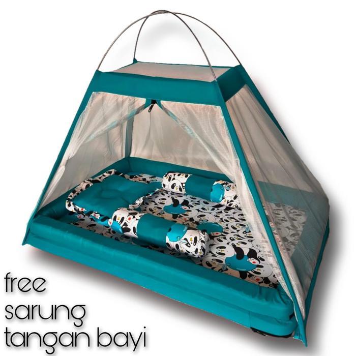 BBYY- Paket Lengkap Kasur Bayi Kelambu Kasbay / Tempat Tidur Bayi Kelambu Set Lengkap Bantal