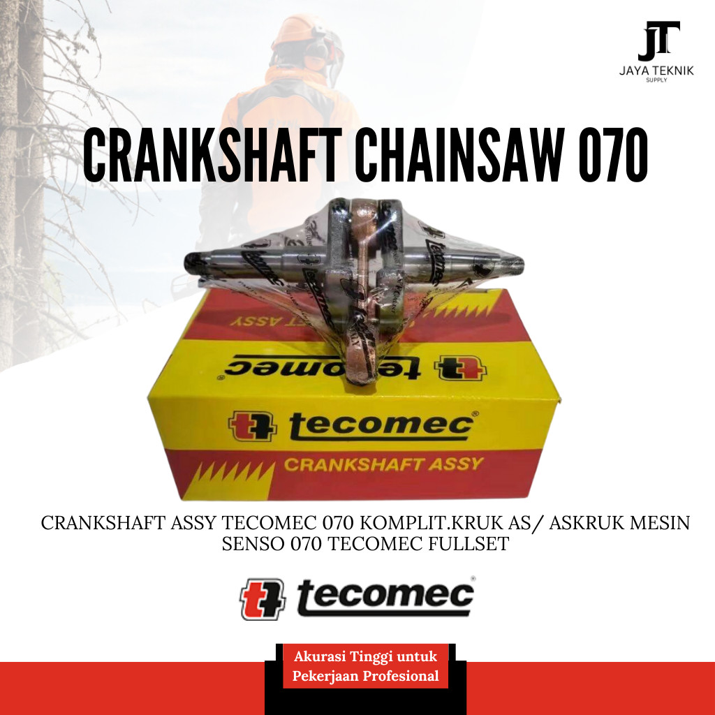 Crankshaft Assy Tecomec 070 Komplit.Kruk As/ Askruk Mesin Senso 070 Tecomec Fullset