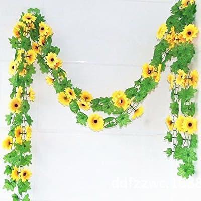 New- DAUN RAMBAT MATAHARI/DAUN BUNGA PLASTIK RAMBAT MATAHARI