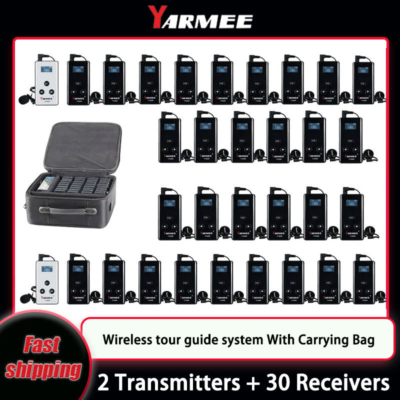 - Yarmee Audio Guide Wireless Whisper Tour Guide System Voice