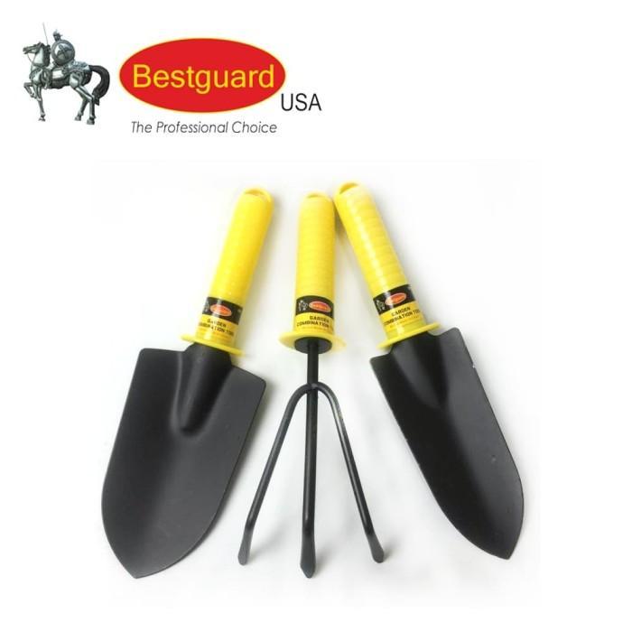 PROMO ALAT KEBUN SET ISI 3 Sekop tanah, garpu tanah GARDENING TOOL SET BESTGUARD