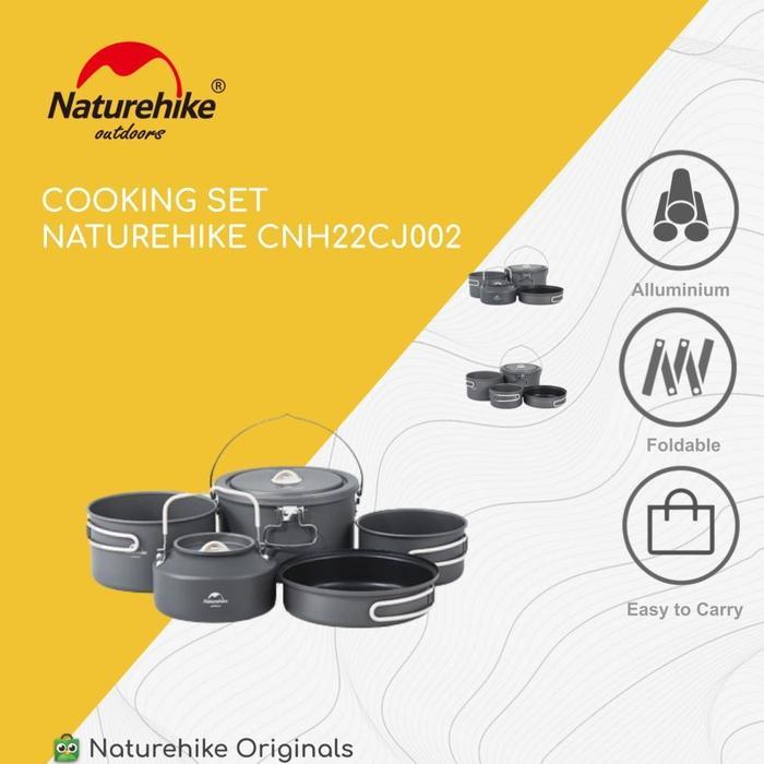 COOKING SET PANCI WAJAN NESTING CAMPING NATUREHIKE CNH22CJ002