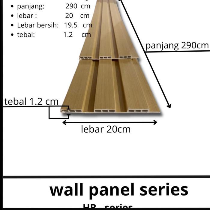 Wood Panel WPC / Wall Panel PVC / Kisi Kisi Kayu Motif Kayu