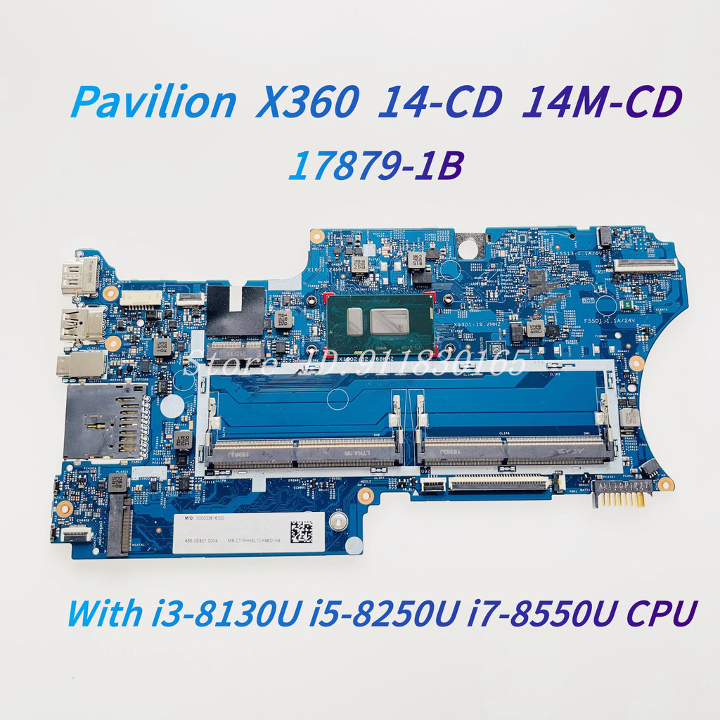 17879-1B 17879-1A For Hp Pavilion X360 14-Cd 14M-Cd Laptop Motherboard With 4415U I3-8130U I5-8250U
