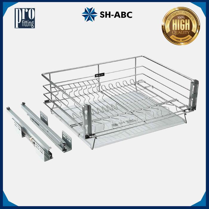 PROFITTING RAK PENYIMPANAN PIRING-MANGKOK-GELAS KITCHEN SET UNTUK KABINET BAWAH/WIRE DISH BASKET