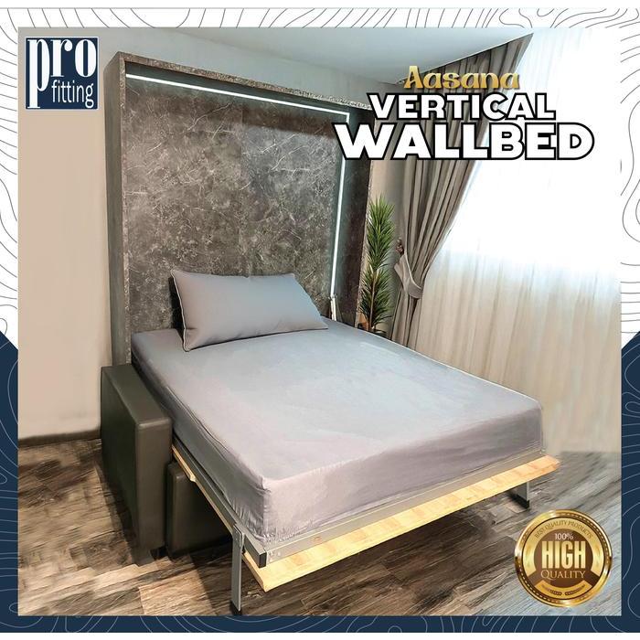 PROFITTING FURNITURE AASANA WALL BED WITH SOFA/ TEMPAT TIDUR LIPAT MINIMALIST WITH SOFA/ TEMPAT