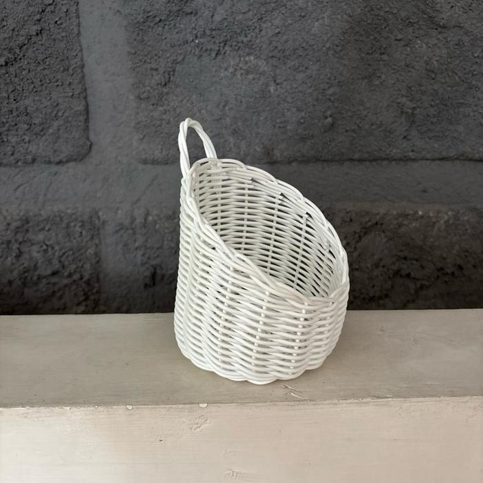 Vas anyaman rotan sintetis // vas tanaman hias