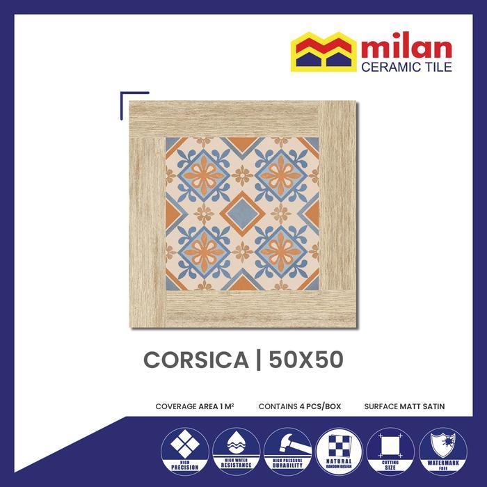 IDXXX- Milan Corsica 50X50 Keramik Lantai Motif Dekoratif Heritage Matt