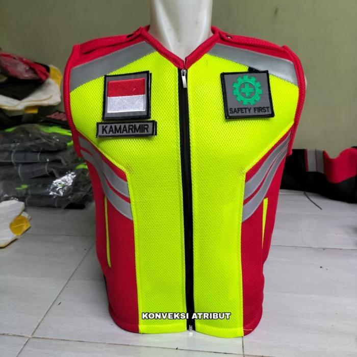 ORIGINAL rompi safety proyek lapangan k3 READY STOCK