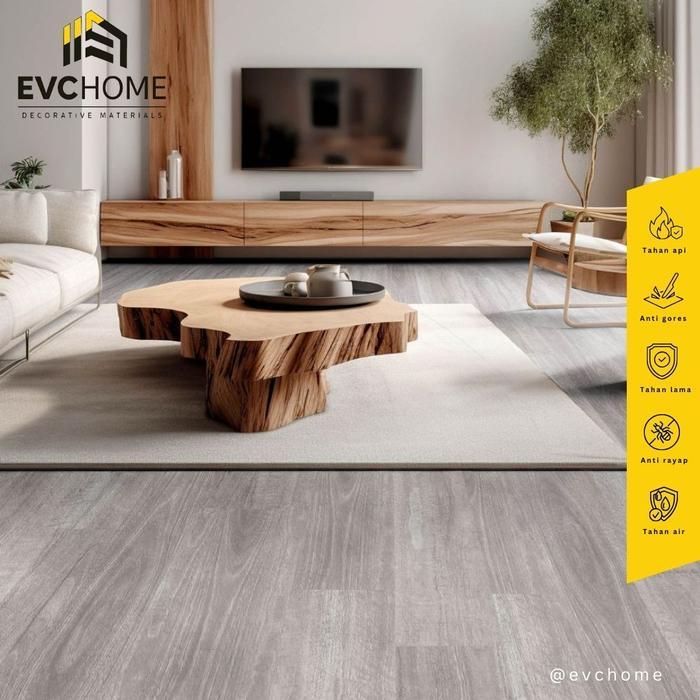 EVCHOME LANTAI SPC/ PARKET VINYL TEBAL/ FLOORING VINYL SPC
