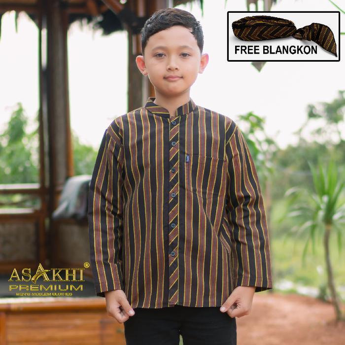 SIAPKIRIM baju lurik jawa anak laki-laki modern // baju ajawa tradisional 3-13 tahun READY STOCK
