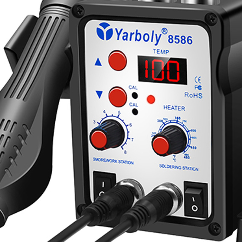 - 8586 Smd Bga Rework Solder Station Hot Air Blower Heat