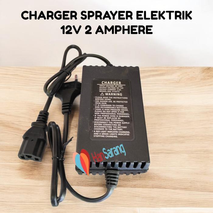 Charger Sprayer Elektrik 2A 12V Cocok Untuk Semua Merk Sprayer Cas Casan OSSO SWAN NAGASAKI DGW CBA