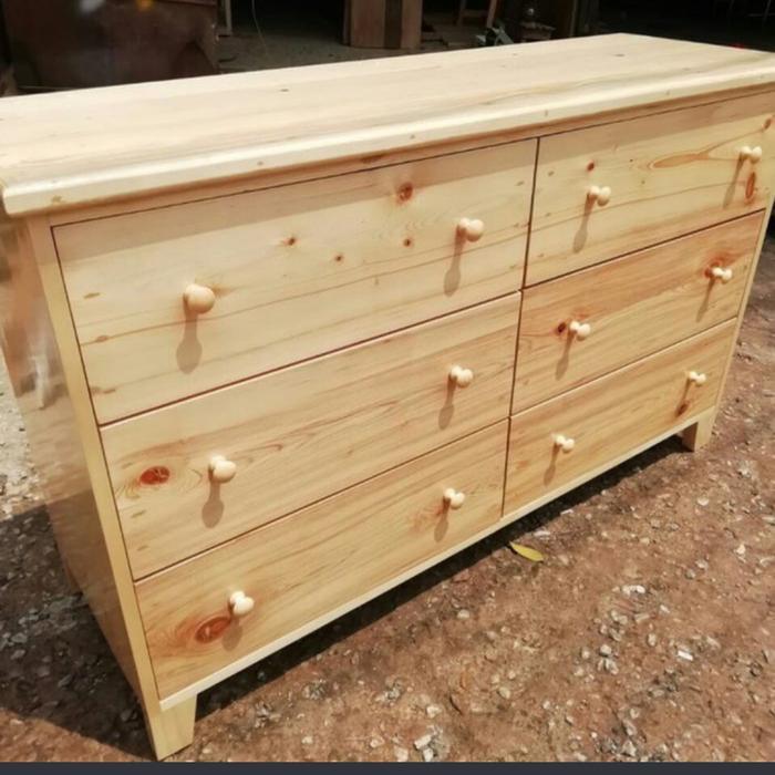 lemari nakas laci/bufet 6 laci bufet jati belanda