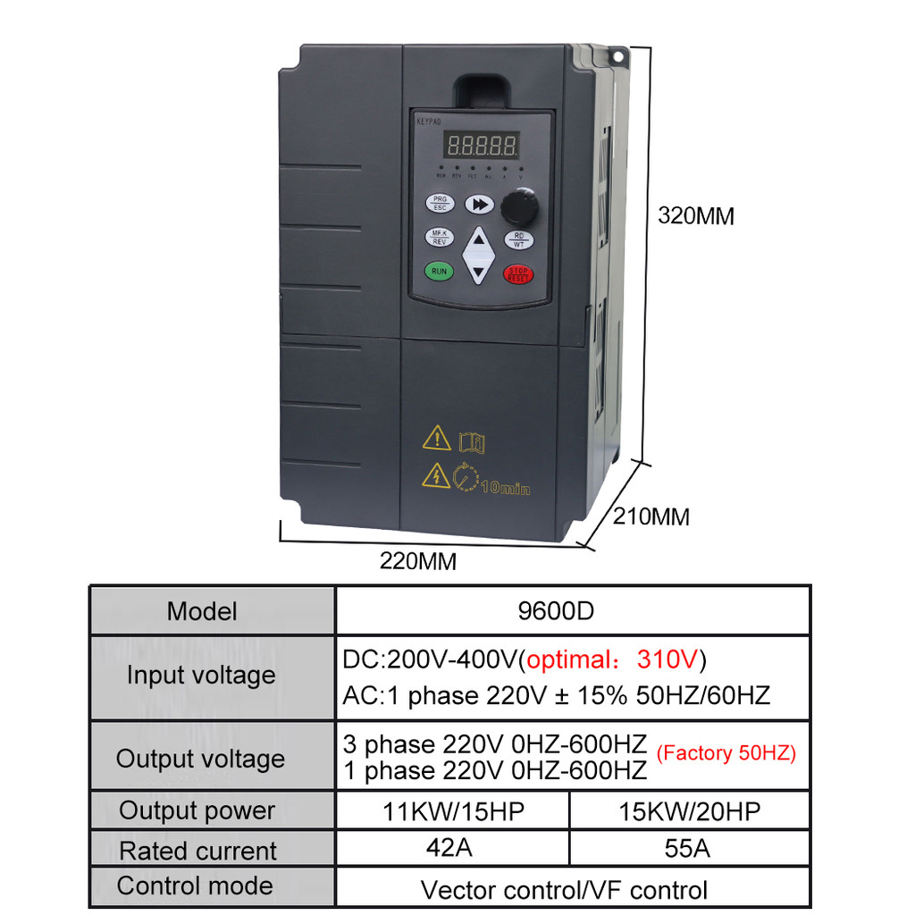 220V 55Kw Vfd Mppt Multi-Functional Frequency Solar Inverter Dc To Ac Drive For Three Phase