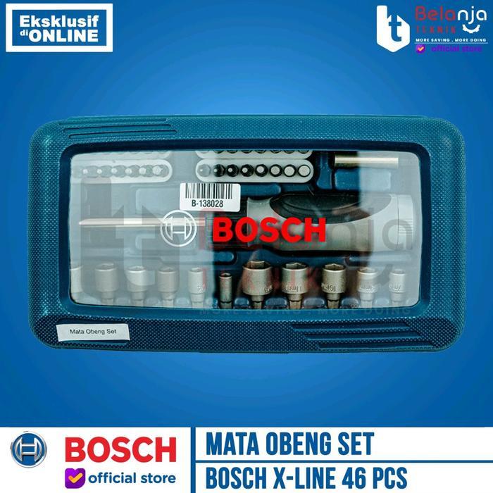 Bosch Screwdriver Set X-Line 46 Pcs Mata Obeng Sock Kunci Shock Set
