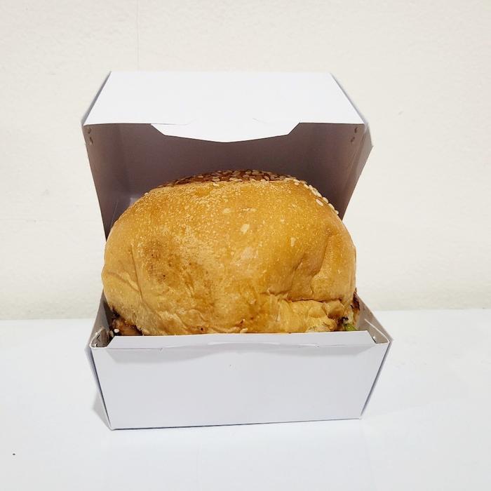 Box Kardus Burger Polos 50 Pcs - Packaging Kemasan Burger 50Pcs