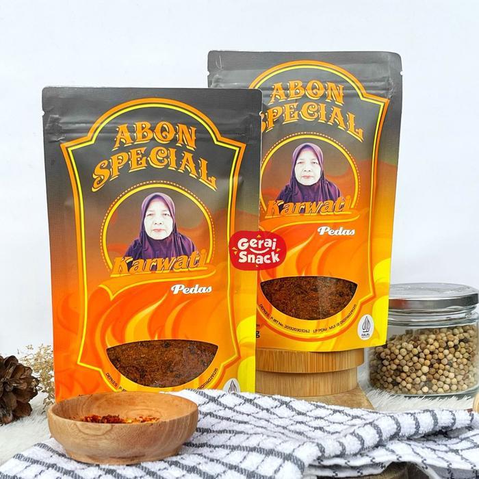 no4b7- Aneka Abon Ayam & Gepuk Karwati Oleh2 Khas Cianjur Lauk Instan Keluarga