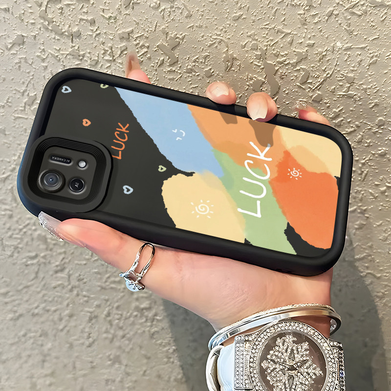 Casing Hp Untuk OPPO A16K OPPO A16E Case Mural cat warna pelangi Kesing TPU Phone Cover Kasing Cesin