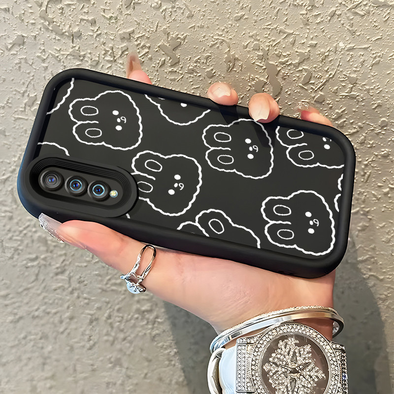 Casing Hp VIVO S1 VIVO S1 Pro Case Casing Lukisan kelinci pola Kasus HP Tangga Langit Mewah Silikon 