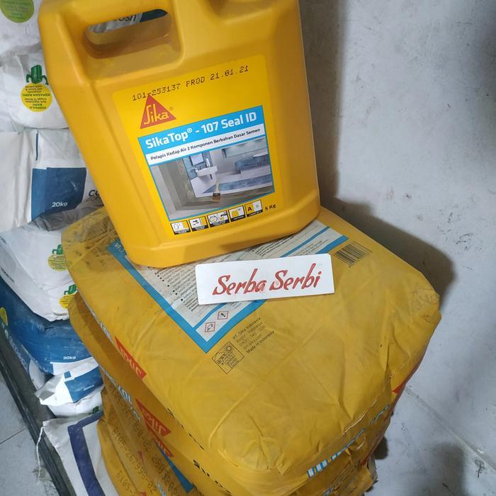 -/SET 20KG+5LT SIKA TOP 107-Waterproffing seal id semen+cairan (instant)